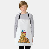 Tiger Cap Schürze (Getragen)