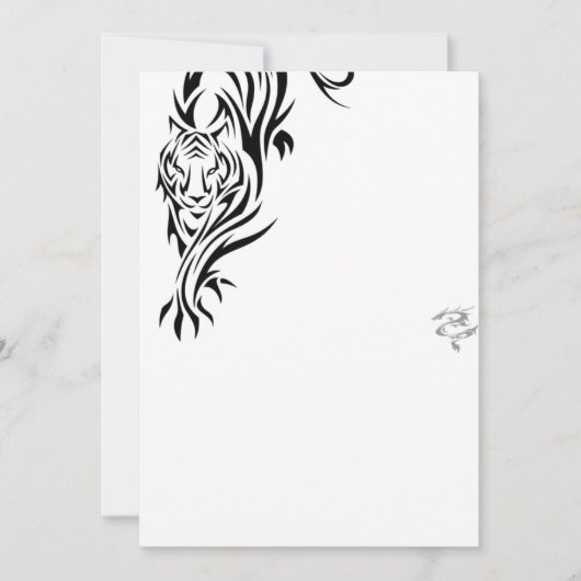 Tiger Cards Einladung (Vorderseite)