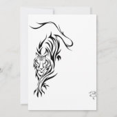 Tiger Cards Einladung (Rückseite)