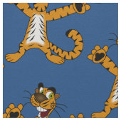 Tiger Cartoon Stoff (Nahaufnahme)