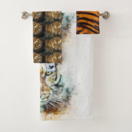 Tiger Cat Duwer Bath Zuhause Destiny's Destiny Badhandtuch Set