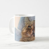 Tiger Cat Illustration Design Kaffeetasse (Vorderseite Links)