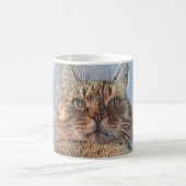 Tiger Cat Illustration Design Kaffeetasse (Mittel)
