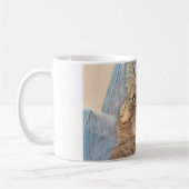 Tiger Cat Illustration Design Kaffeetasse (Links)
