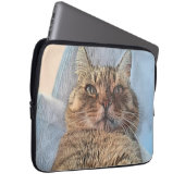 Tiger Cat Illustration Design Laptopschutzhülle (Vorne Rechts)