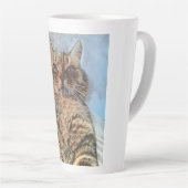 Tiger Cat Illustration Design Milchtasse (Rechte Ecke)