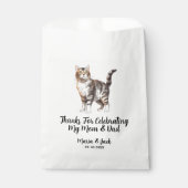 Tiger Cat Pet Hochzeit Vollfarbe Geschenktütchen (Vorderseite)