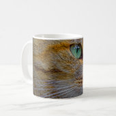Tiger Cat Portrait Kaffeetasse (Vorderseite Links)