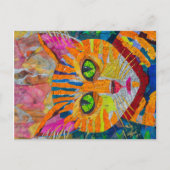 Tiger Cat Postkarte (Vorderseite)