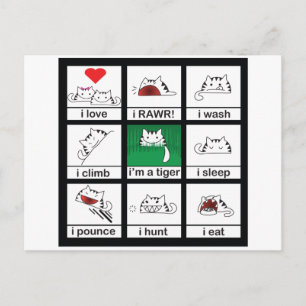 Tiger Cat Postkarte