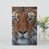 Tiger Cat Stripes Jungle Mist Animal Briefpapier (Stehend Vorderseite)