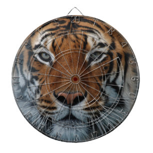 Tiger Cat Stripes Jungle Mist Animal Dartscheibe