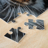 Tiger Cat Stripes Jungle Mist Animal Puzzle (Seite)