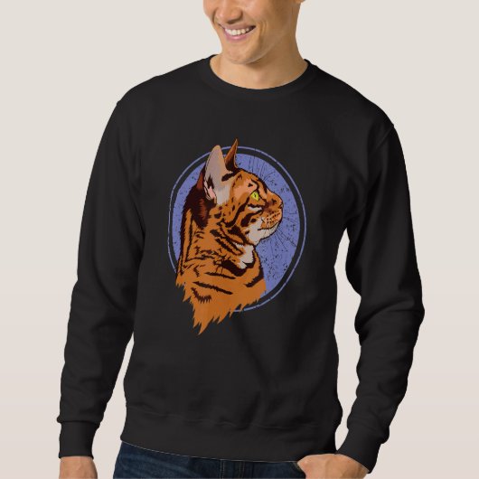 Tiger Cat Sweatshirt (Vorderseite)