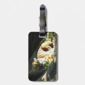 Tiger Catnap Gepäckanhänger (Rückseite vertikal)