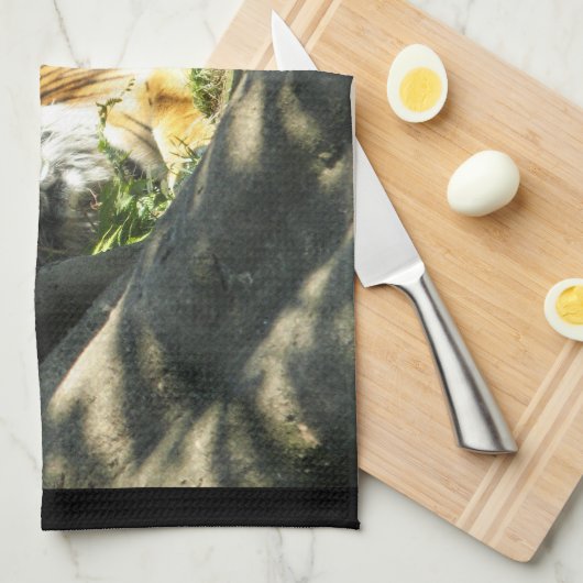 Tiger Catnap Geschirrtuch (Viertel Falte)