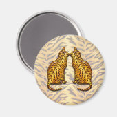 Tiger Cats Magnet (Vorderseite/Rückseite)