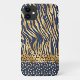 Tiger Chic Gold Chic Stilvolle Case-Mate iPhone Ca Hülle