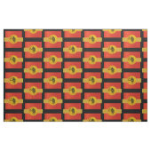 Tiger Chinese Zodiac | Rot, Gold und Schwarz Stoff (Fat Quarter (45,7 x 55,9 cm))
