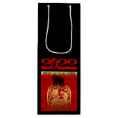 Tiger Chinesischer Brauch Neujahr Zodiac Bithday W Geschenktüte Für Weinflaschen (Vorderseite)