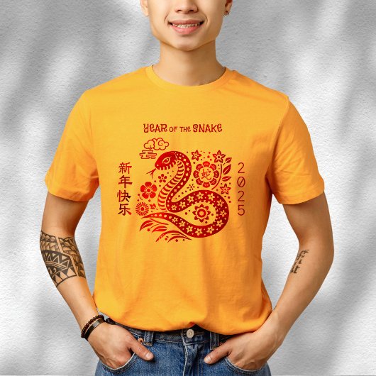 Tiger Chinesischer Mondfisch Neues Jahr 2022 Roter T-Shirt