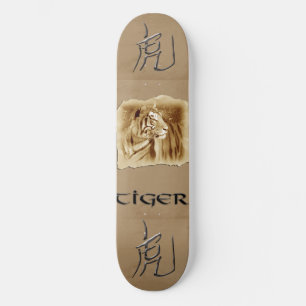 Tiger-Chinesisches Horoskop/Astrologie Skateboard