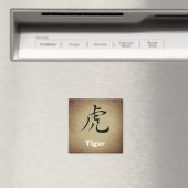 TIGER Chinesisches Symbol Runde oder Quadrat Magnet (In Situ (Geschirrspüler))