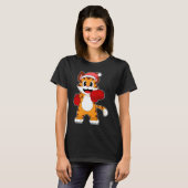 Tiger Christmas Boxer T-Shirt (Vorne ganz)