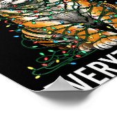 Tiger Christmas I'm Fine Everything Is Fine Wildli Poster (Ecke)