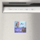 Tiger Christmas Magnet (In Situ (Geschirrspüler))