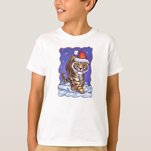 Tiger Christmas T-Shirt (Vorderseite)
