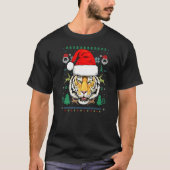 Tiger Christmas Zoo Safari Wild Animal Tiger Whisp T-Shirt (Vorderseite)