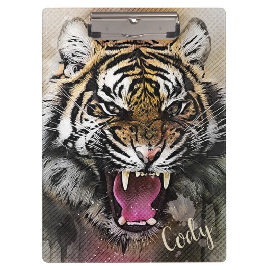 Tiger Clipboard Klemmbrett (Vorderseite)