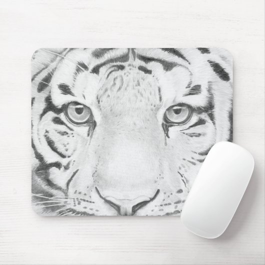 Tiger Closeup Artwork Mousepad (Mit Mouse)