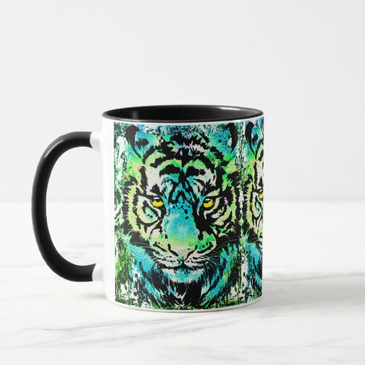 Tiger Coffee Tasse - Tigeraugencup (Links)