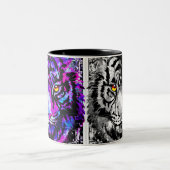 Tiger Coffee Tasse | Zwei Tigerfacen (Mittel)