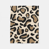 Tiger Color Pattern Tierfreunde Fleecedecke (Vorderseite)