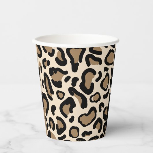 Tiger Color Pattern Tierfreunde Pappbecher (Vorderseite)