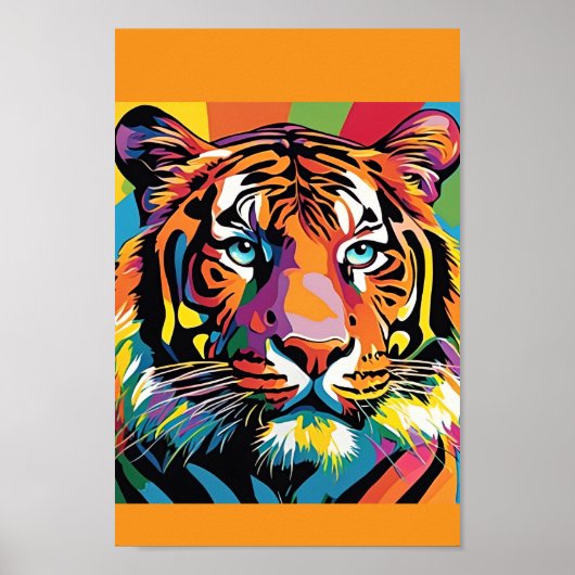 Tiger Colorblast Poster (Vorne)