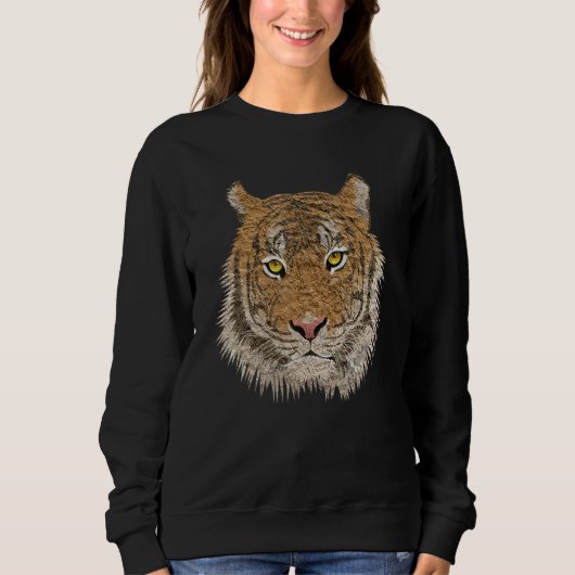 Tiger  Conservation Vintage Design Sweatshirt (Vorderseite)