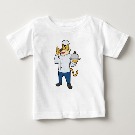 Tiger Cook Koch, Platter Baby T-shirt (Vorderseite)