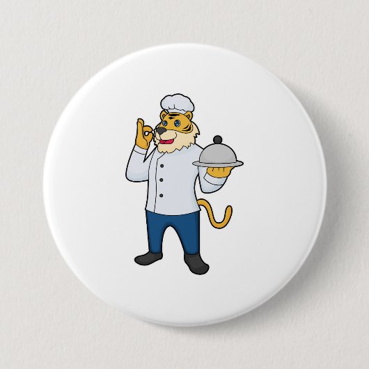 Tiger Cook Koch, Platter Button (Vorderseite)