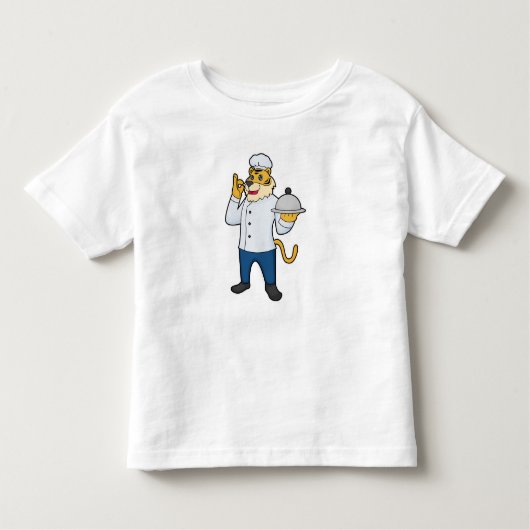 Tiger Cook Koch, Platter Kleinkind T-shirt (Vorderseite)