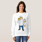 Tiger Cook Koch, Platter Sweatshirt (Vorne ganz)