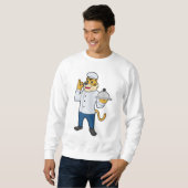 Tiger Cook Koch, Platter Sweatshirt (Vorne ganz)