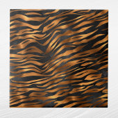 Tiger Copper Black Animal Print Fliese