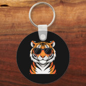 Tiger Costume For Men Women Boys Zoo Tiger Print T Schlüsselanhänger (Vorderseite)