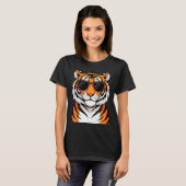 Tiger Costume For Men Women Boys Zoo Tiger Print T T-Shirt (Vorne ganz)