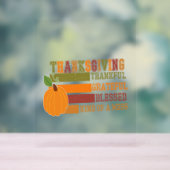 Tiger Country Pumpkin Acrylschild (Neutral)