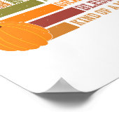 Tiger Country Pumpkin Poster (Ecke)